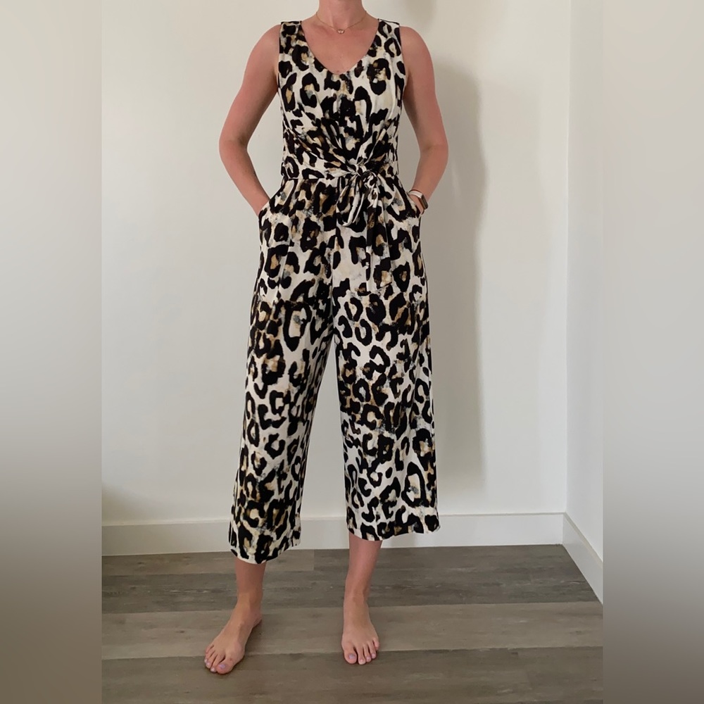 Karen Kane Wild Print Jumpsuit
